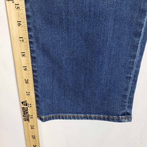 Talbots Flawless Five-Pocket Crop Jeans Women's 16 Medium Wash Stretch Comfort - Picture 9 of 10